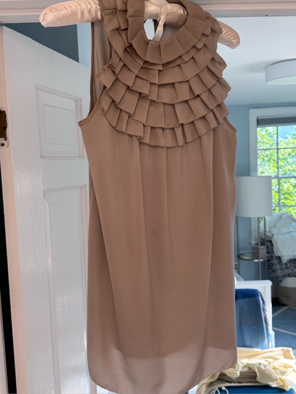 Sisley Silk Taupe halter top